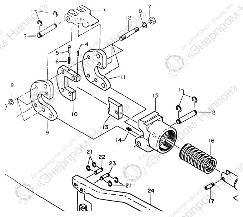 Нож неподвижный для резака S-240 IZUMI 240-03